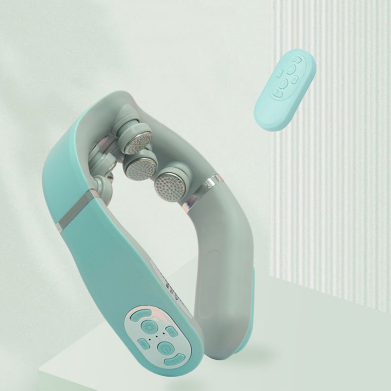 Massage élastique du cou avec de la chaleur